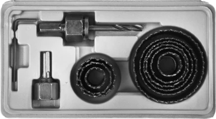 Набор STAYER &quot;MASTER&quot;: Коронки по дереву, d=11, 22, 29, 32, 35, 38, 44, 51, 64мм, 11шт 29600-H11 купить в Тобольске