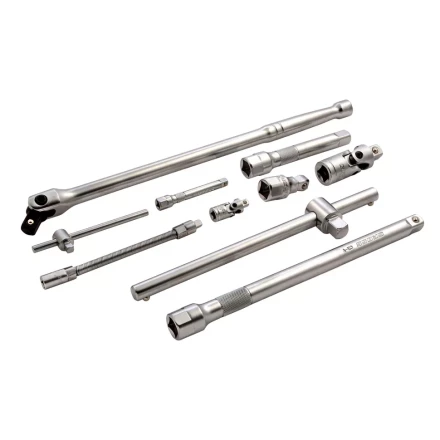 Набор инструментов 115 предметов, 120 зубьев, CrV, 1/4&quot;, 1/2&quot; Gross 14152 купить в Тобольске