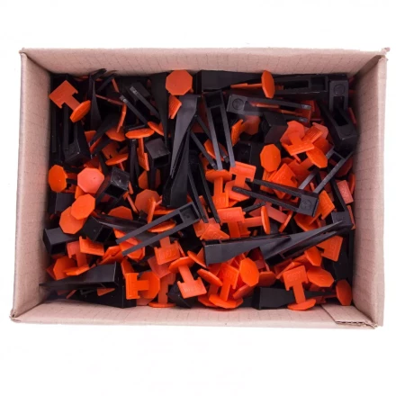 Система выравнивания плитки СВП - комплект: зажим + клин 250/250 шт Сибртех 88075 купить в Тобольске