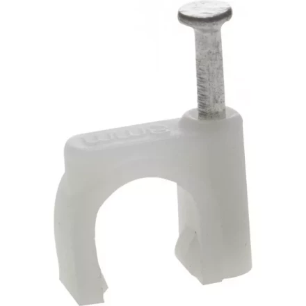 ЗУБР &quot;МАСТЕР&quot;. Скоба-держатель для круглого кабеля, с оцинкованным гвоздем, 12 мм, 40 шт 45111-12 купить в Тобольске