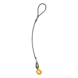 Строп канатный одноветвевой 1СК 0.8 т L=1 м с кч din 1.0 т канат din опрессовка