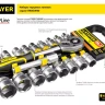 Набор STAYER "STANDARD": Торцовые головки (1/4") на пластиковом рельсе, 4-13мм, 10 предметов 27758-H10 купить в Тобольске