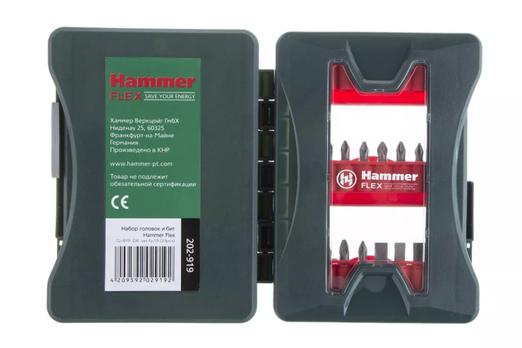 Набор бит HAMMER DR набор No19 29шт. купить в Тобольске