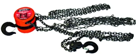 Таль цепная 2 т h  подъема 2.5 м расстояние между крюками 380 мм  MATRIX 519365 купить в Тобольске