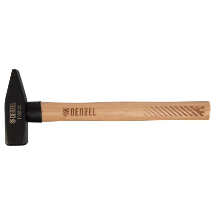 Молоток слесарный, 1000 г Denzel, кованый квадратный боек, буковая рукоятка 10437 купить в Тобольске