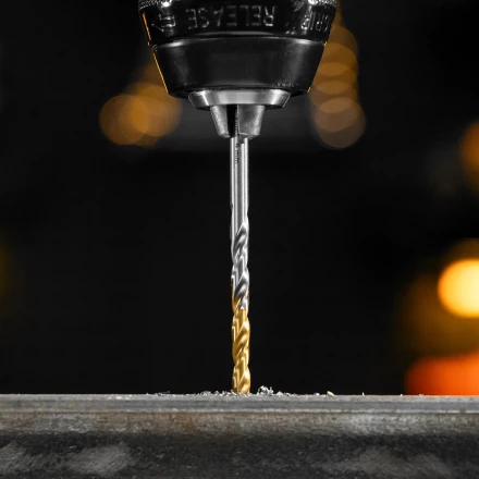 Набор сверл по металлу Denzel 723001, 1-10 мм, Р6М5-TiN, Golden Tip, 10 шт купить в Тобольске