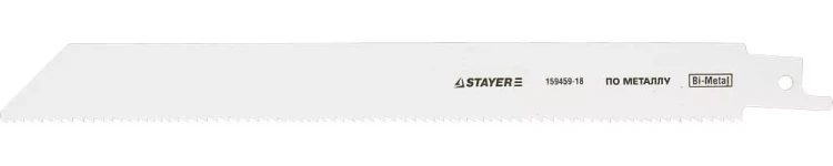 Полотно STAYER "PROFI" S1122EF для сабельной эл. ножовки Bi-Met, тонколистовой, профильн металл, нерж сталь, цвет мет 159459-18 купить в Тобольске