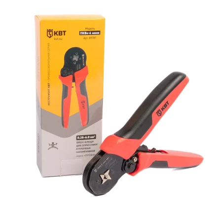 Пресс-клещи КВТ ПКВк-6 мини для опрессовки втулочных наконечников до 6.0 мм (89787) купить в Тобольске