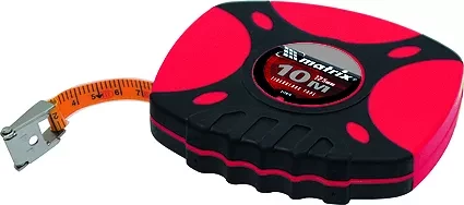 Рулетка геодезическая 30 м х 12,5 мм MATRIX лента ПВХ в закрытом двухкомпонентном корпусе 312195 купить в Тобольске