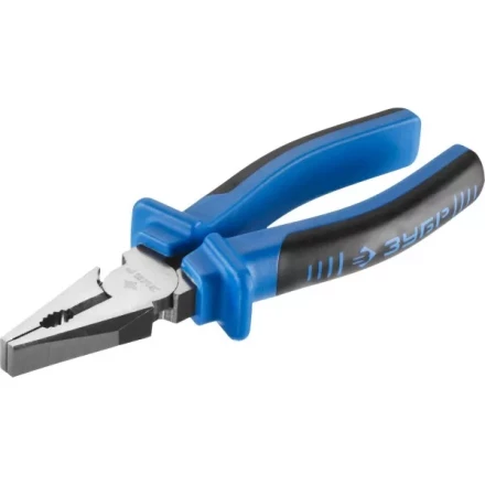 Плоскогубцы комбинированные ЗУБР эксцентриковое расположение шарнира, особостойкое спец. покрытие Н12Х1 (никель/хром), двухком рукоятки, 200мм 2201-1-20_z01 купить в Тобольске