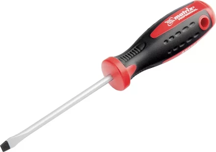 Отвертка Profi SL5,5 х 100 мм S2 двухкомп. рукоятка MATRIX 11814 купить в Тобольске