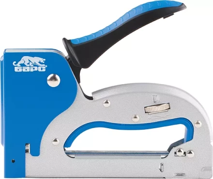 Степлер металлический регулировка удара двухкомпонентная рукоятка тип скобы 53 4-14мм БАРС 40003 купить в Тобольске