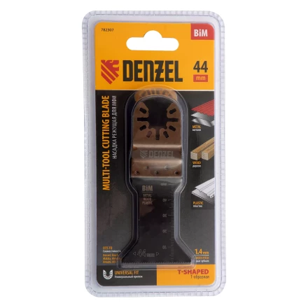 Насадка для МФИ режущая Т-образная, BiM, по металлу, дереву, пластику, 44 x 1.4 мм, мелкий зуб Denzel 782307 купить в Тобольске