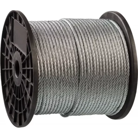 Трос стальной ЗУБР &quot;ПРОФЕССИОНАЛ&quot;, оцинкованный, DIN 3055, d=8 мм, L=80 м 4-304110-08 купить в Тобольске