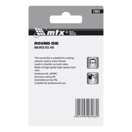 Плашка Matrix М10 х 1.25 мм, Р6М5, 770919 купить в Тобольске