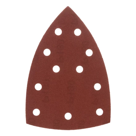 Треугольник абразивный на ворc. подложке под &quot;липучку&quot;, перф., P 180, 150х150х100 мм, 5 шт. Denzel 738647 купить в Тобольске