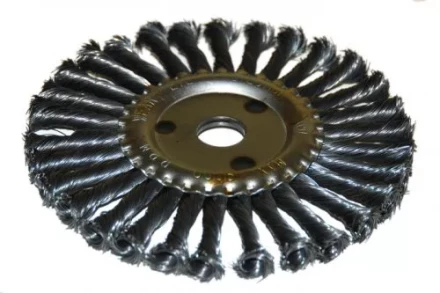 Щетка для УШМ Ф22,2/178 мм дисковая сталь витая Энкор 51586 купить в Тобольске