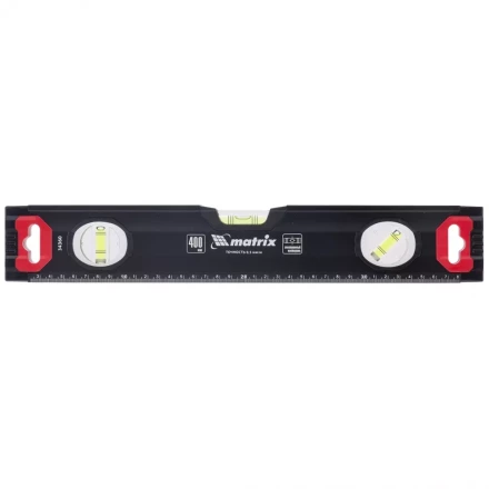 Уровень алюминиевый усиленный 400 мм MATRIX артикул 34360 купить в Тобольске