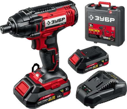 Винтоверт ударный, 2 АКБ С1-18 (2 Ач), в кейсе ГВЛ-255-22 серия «МАСТЕР» купить в Тобольске