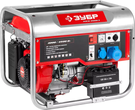 Генератор бензиновый ЗЭСБ-4500-Э серия МАСТЕР купить в Тобольске