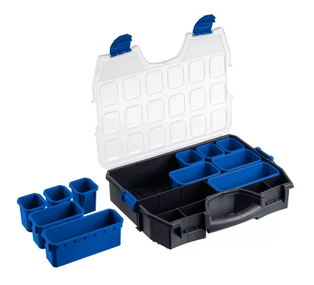 ЗУБР АМУР-11, 462 х 365 х 92 мм, Пластиковый органайзер со съемными лотками (38042-11) купить в Тобольске
