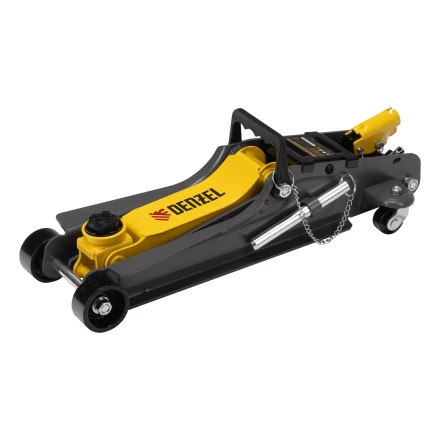 Домкрат гидравлический подкатной с фиксатором Denzel 51232, 2,5 т, 85-385 мм купить в Тобольске