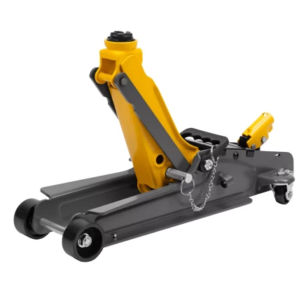 Домкрат гидравлический подкатной с фиксатором Denzel 51232, 2,5 т, 85-385 мм купить в Тобольске