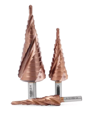Ступенчатое сверло MESSER HSS CO 4-12х9 с кобальтовым покрытием и тремя спиральными канавками. купить в Тобольске
