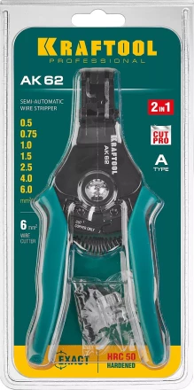 Стриппер АК-62 полуавтоматический 2в1 с фасонными ножами 22681 купить в Тобольске