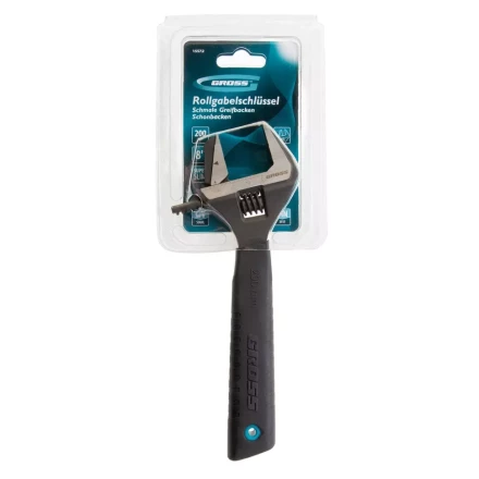 Ключ разводной, переставная губка, 200 мм, CRV GROSS 15572 купить в Тобольске