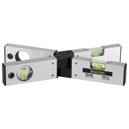 Уровень KRAFTOOL &quot;PRO&quot; &quot;MASS Level&quot;, раскладной, 3 ампулы, 300мм 1-34730-030 купить в Тобольске