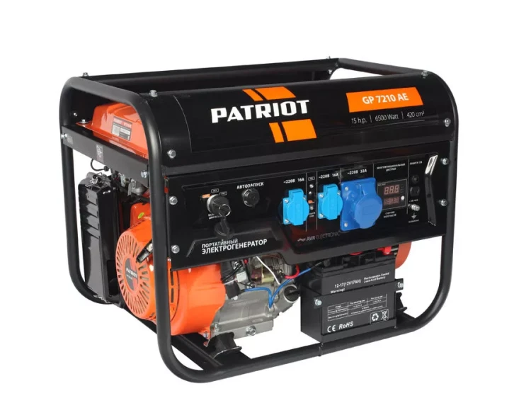 Бензогенератор Patriot GP-7210 AE купить в Тобольске