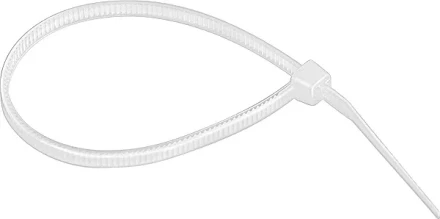 Хомуты 200 х 3,6 мм пластмассовые белые 100 шт  СИБРТЕХ 45527 купить в Тобольске