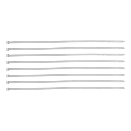 Хомуты, 500 х 8 мм, пластиковые, белые, 50 шт Сибртех 45589 купить в Тобольске