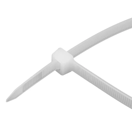 Хомуты, 500 х 8 мм, пластиковые, белые, 50 шт Сибртех 45589 купить в Тобольске