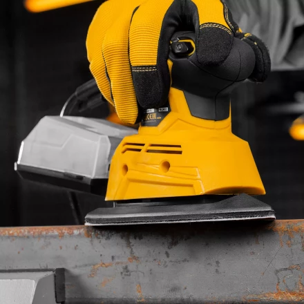 Треугольник абразивный на ворc. подложке под &quot;липучку&quot;, перф., P 320, 150х150х100 мм, 5 шт. Denzel 738677 купить в Тобольске