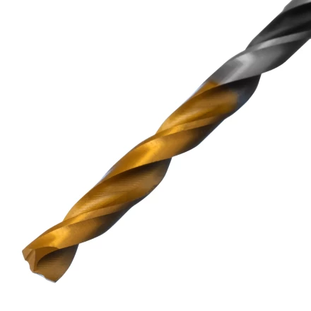Сверло спиральное по металлу Denzel 4 x 75мм, Р6М5, Golden Tip, многогранная заточка 718272 купить в Тобольске