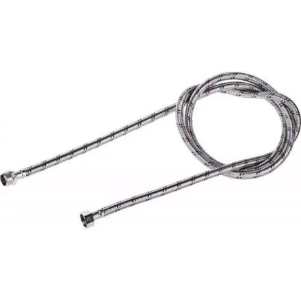 Подводка гибкая ЗУБР для воды, оплетка из нержавеющей стали, г/ш 1/2&quot; - 2м 51005-G/S-200 купить в Тобольске