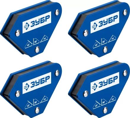 ЗУБР УМ-3, 4 шт, 4 кг, набор угольников магнитных для сварочных работ, Профессионал (40050-04) купить в Тобольске