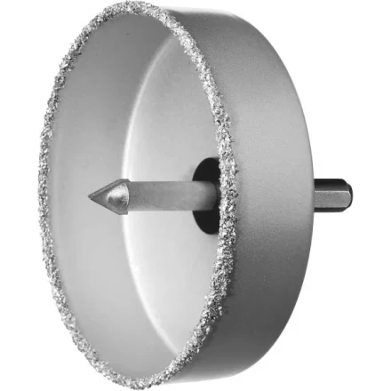 Коронка-чашка ЗУБР &quot;ПРОФЕССИОНАЛ&quot; c карбид-вольфрамовым нанесением, 102 мм, высота 25 мм, в сборе с державкой и сверлом 33360-102_z01 купить в Тобольске