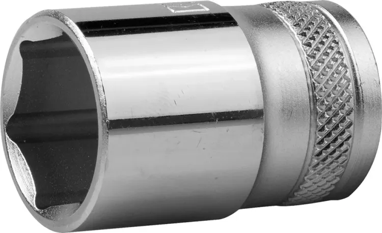 Торцовая головка KRAFTOOL "INDUSTRIE QUALITAT", Cr-V, FLANK, хромосатинированная, 1/2", 18 мм 27805-18_z01 купить в Тобольске
