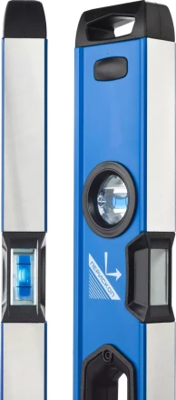 Уровень  ЗУБР &quot;ЭКСПЕРТ&quot; &quot;УСП - 2&quot;коробчатый усилен, 2 фрезерован баз поверхности, 3 ампулы, крашенный, с ручками, 100см 34587-100 купить в Тобольске