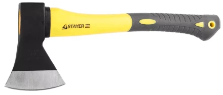 Топор STAYER &quot;кованый с двухкомпонентной стеклопластиковой рукояткой, 0,8кг 2062-08 купить в Тобольске