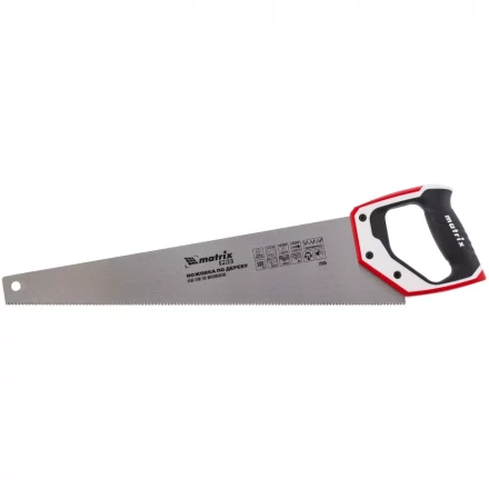 Ножовка по дереву 500 мм каленый зуб 3D 11-12TPI трехкомпонентная рукоятка PRO MATRIX 23585 купить в Тобольске