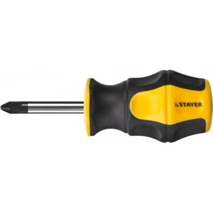 Отвертка STAYER &quot;MASTER&quot; &quot;HERCULES&quot;, Сr-V, противоскользящая рукоятка, PH2x38мм 25052-38-2_z02 купить в Тобольске