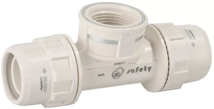 Тройник ЗУБР &quot;ШиреФит&quot; переходной &quot;штуцер с гайкой - внутренняя резьба - штуцер с гайкой&quot;, 32мм-1&quot;-32мм 51502-32-1-32 купить в Тобольске