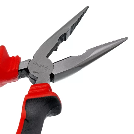 Длинногубцы прямые Matrix, 160 мм, хром-ванадий, двухкомпонентные рукоятки, 17309 купить в Тобольске