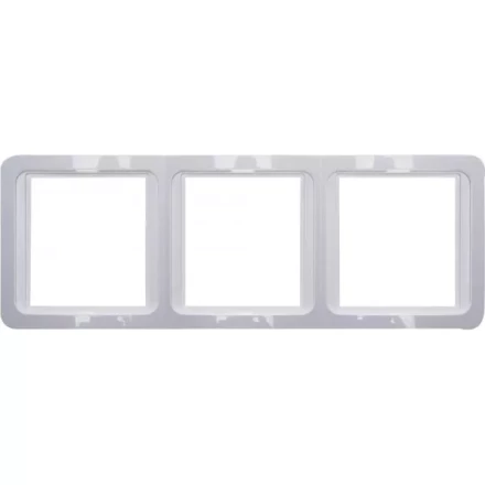 Панель СВЕТОЗАР &quot;ГАММА&quot; накладная, вертикальная, цвет светло-серый металлик, 2 гнезда SV-54147-SM купить в Тобольске