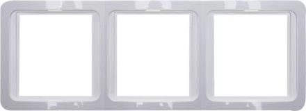 Панель СВЕТОЗАР &quot;ГАММА&quot; накладная, вертикальная, цвет светло-серый металлик, 2 гнезда SV-54147-SM купить в Тобольске