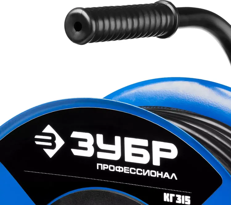 Удлинитель на катушке "КГ 315", 50 м, 3700 Вт, 4 гнезда, IP44, КГ 3х1,5 кв мм, ЗУБР 55080-50 купить в Тобольске